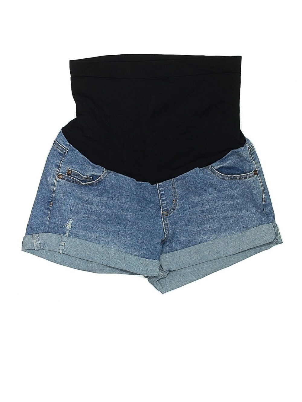 Hofish Maternity Jean Shorts Medium Wash- Size M